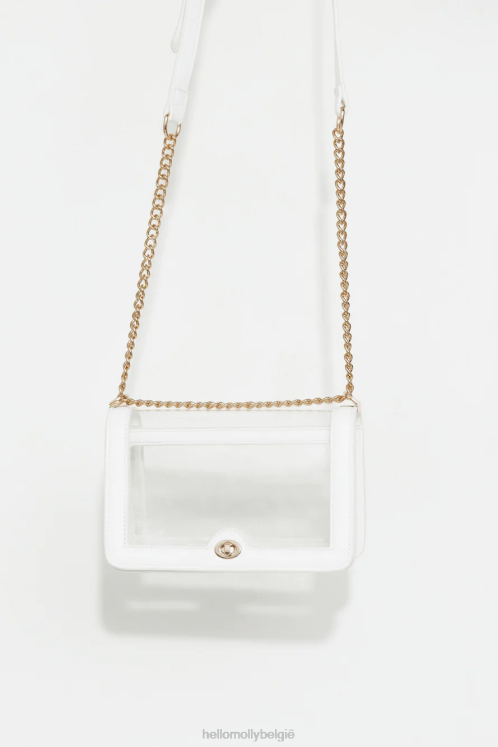 accessoires Hello Molly billini cara schoudertas wit transparant XR2L10132