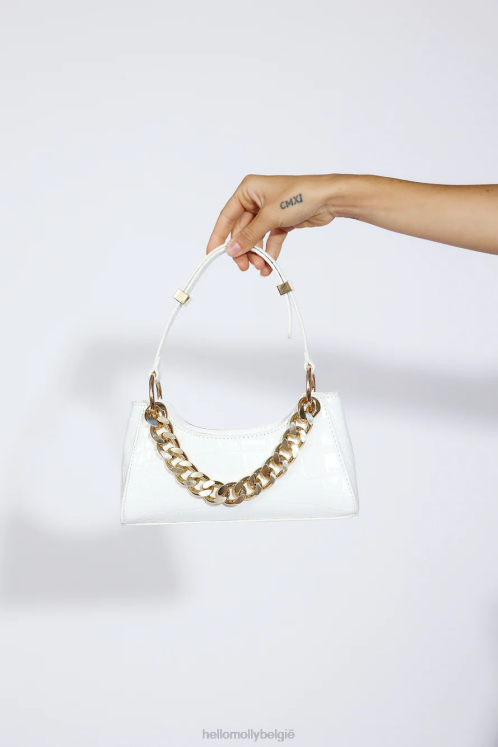 accessoires Hello Molly billini violett schoudertas wit croc XR2L10116