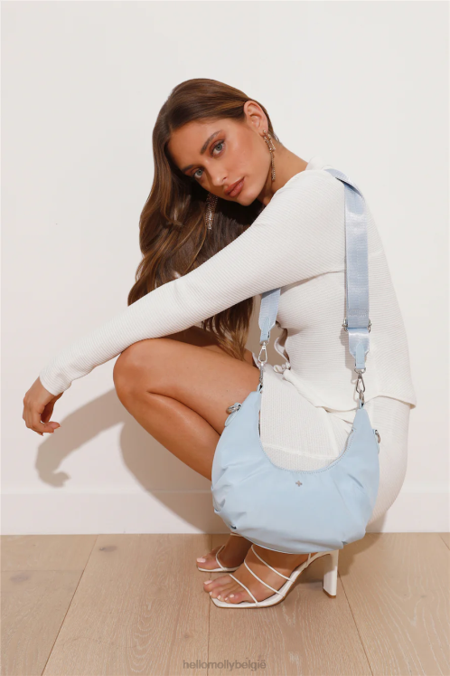 accessoires Hello Molly peta + jain nina tas blauw nylon zilver XR2L10156
