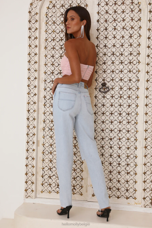 kleding Hello Molly rider by lee hi mom jeans lucky fade XR2L9755