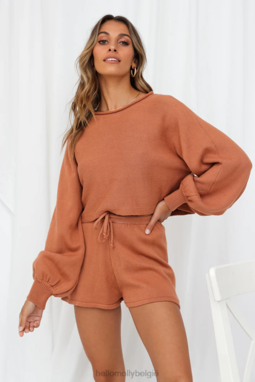 kleding Hello Molly vluchtmodus short bruin XR2L9328