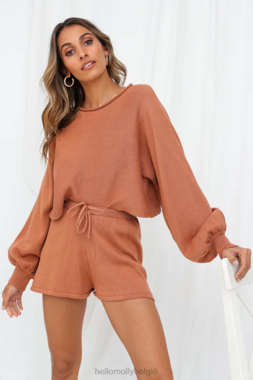 kleding Hello Molly vluchtmodus short bruin XR2L9328