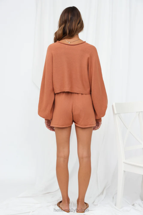 kleding Hello Molly vluchtmodus short bruin XR2L9328