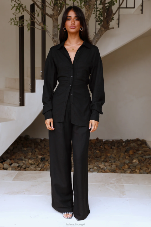 kleding Hello Molly lioness la quinta broek zwart XR2L9727