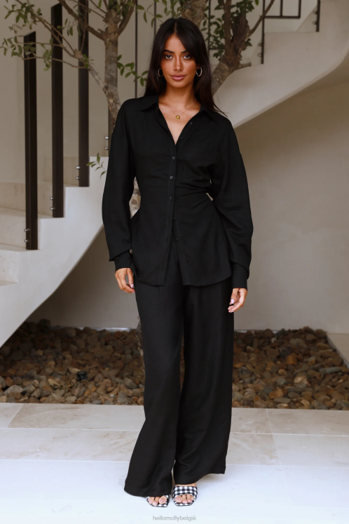 kleding Hello Molly lioness la quinta broek zwart XR2L9727