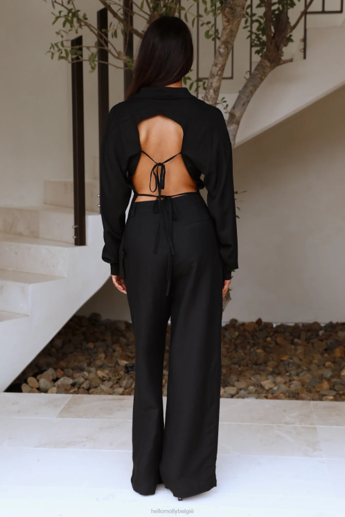 kleding Hello Molly lioness la quinta broek zwart XR2L9727