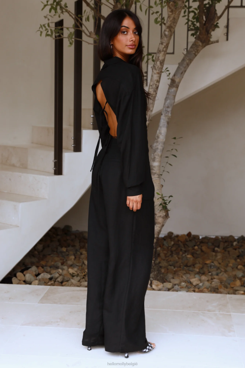 kleding Hello Molly lioness la quinta broek zwart XR2L9727