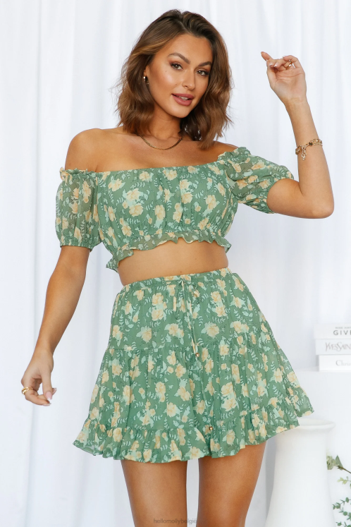 kleding Hello Molly clear vision rok groen XR2L9186