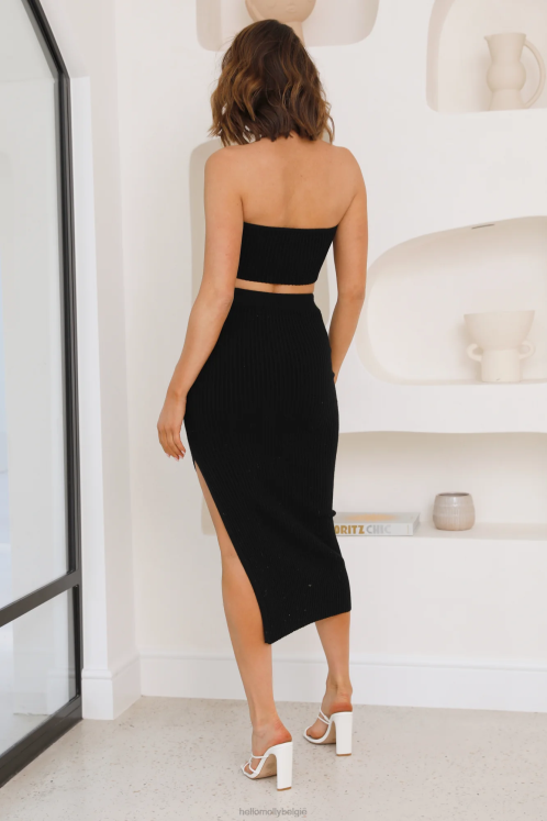 kleding Hello Molly frisse lucht maxirok zwart XR2L9207