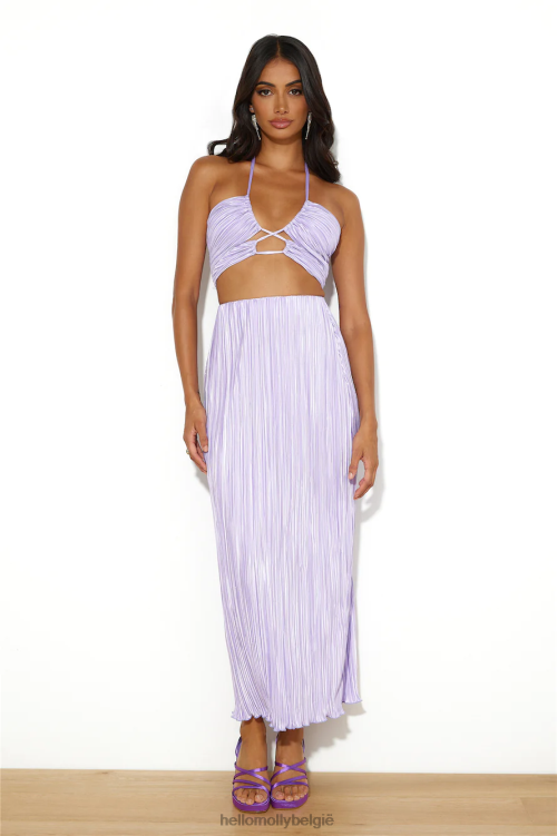 kleding Hello Molly it'sgiving vibes maxi rok lila XR2L6188