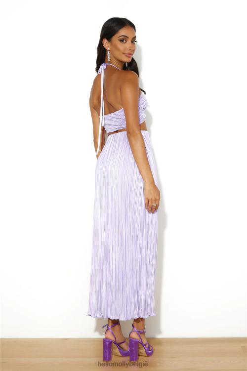 kleding Hello Molly it'sgiving vibes maxi rok lila XR2L6188