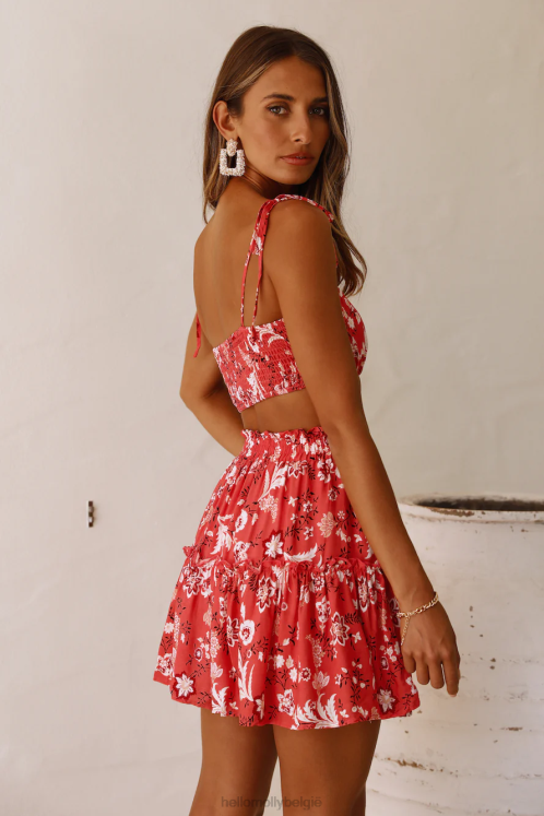 kleding Hello Molly met je rok koraal XR2L9172