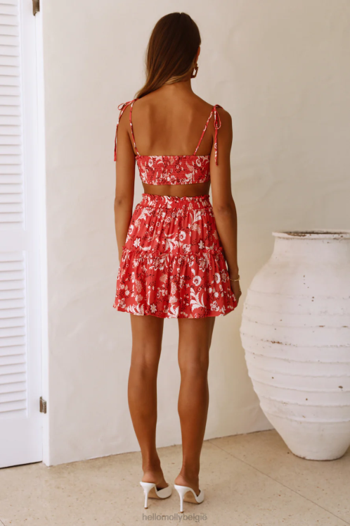 kleding Hello Molly met je rok koraal XR2L9172