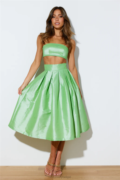 kleding Hello Molly sireneliedjes midi rok groen XR2L9158