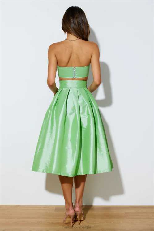 kleding Hello Molly sireneliedjes midi rok groen XR2L9158