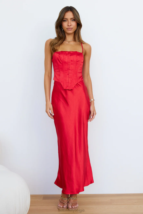 kleding Hello Molly tripped off midi rok rood XR2L9215