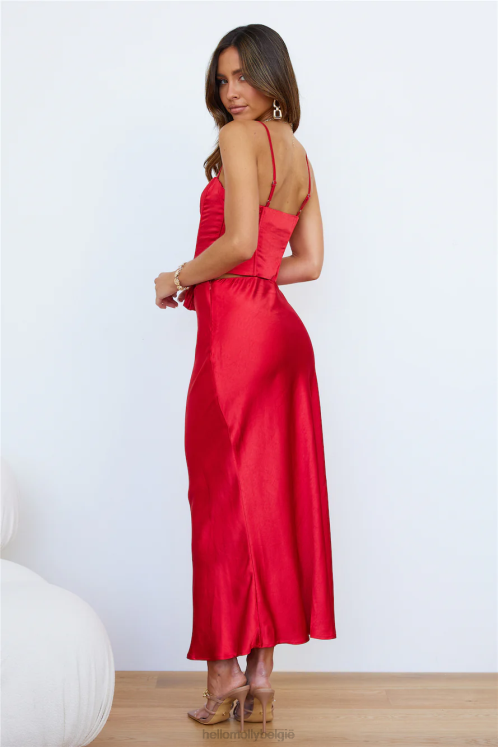 kleding Hello Molly tripped off midi rok rood XR2L9215