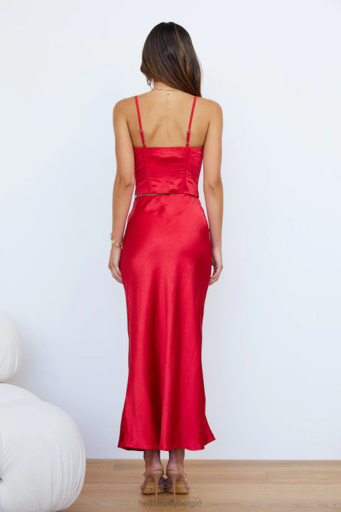 kleding Hello Molly tripped off midi rok rood XR2L9215