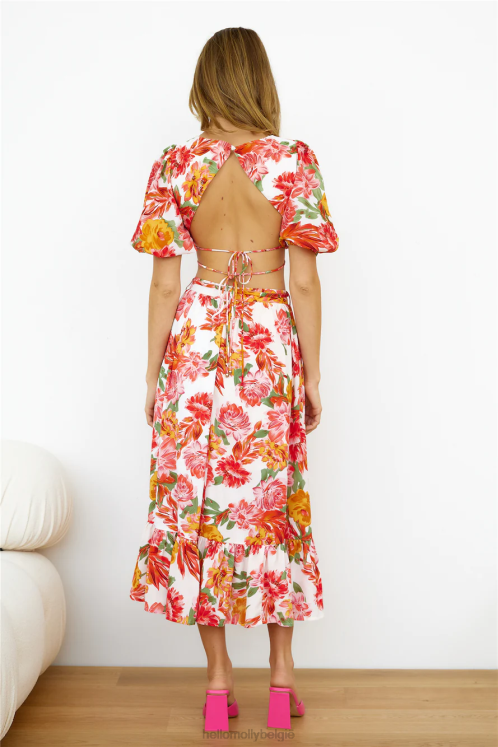 kleding Hello Molly vacay mode midirok roze XR2L9573