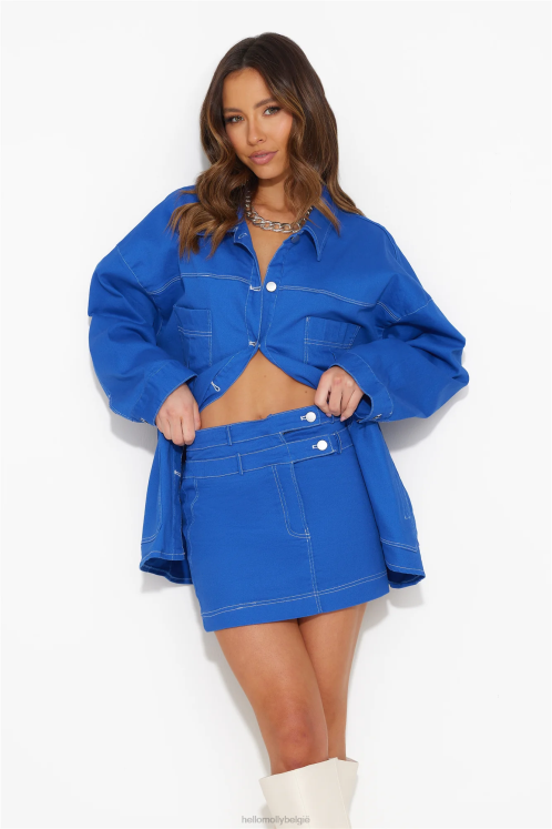 kleding Hello Molly walking out minirokje blauw XR2L9496