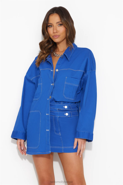 kleding Hello Molly walking out minirokje blauw XR2L9496