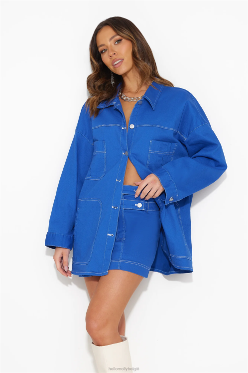 kleding Hello Molly walking out minirokje blauw XR2L9496