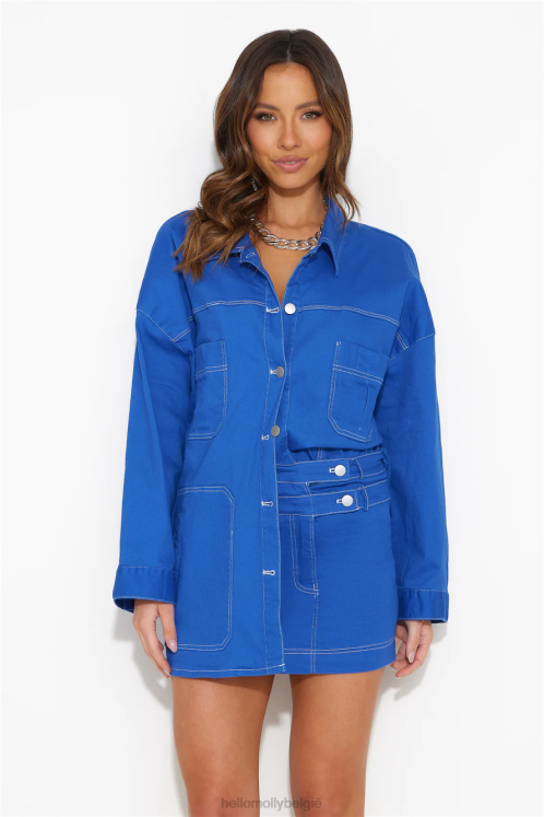 kleding Hello Molly walking out minirokje blauw XR2L9496