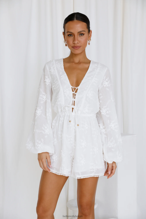 kleding Hello Molly Feeling special rompertje wit XR2L7874