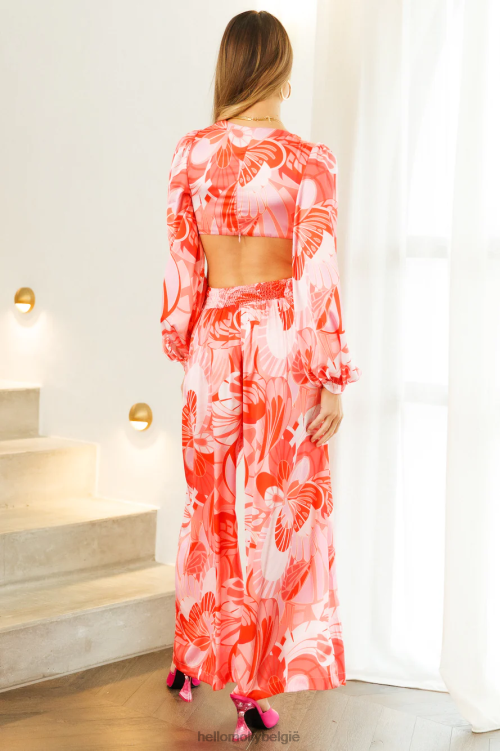 kleding Hello Molly Jaren '70 edge jumpsuit roze XR2L7757