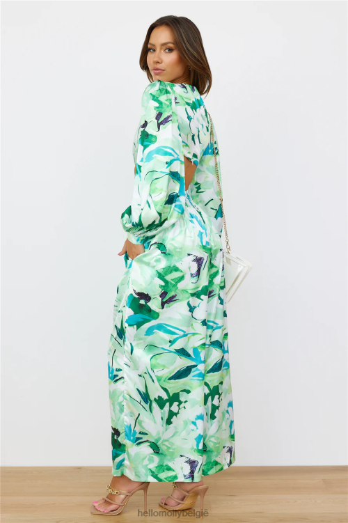 kleding Hello Molly Jaren '70 rand jumpsuit groen XR2L6982