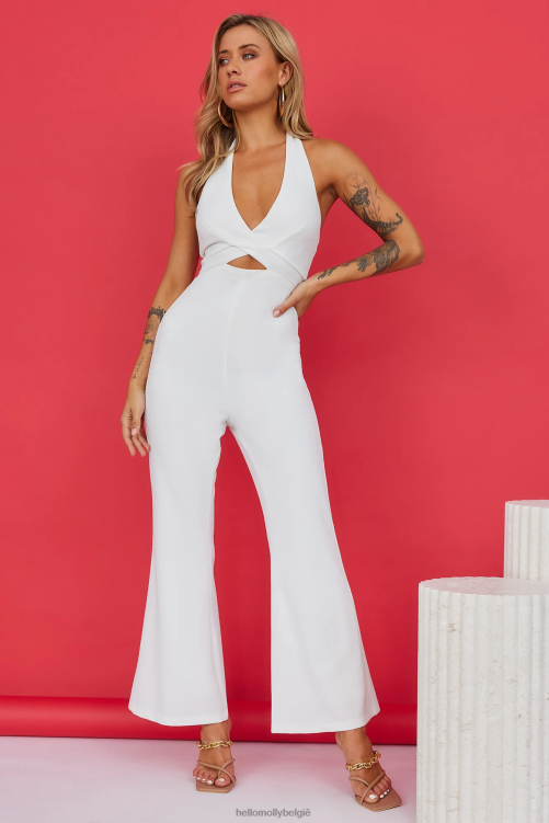 kleding Hello Molly ambitieuze lover jumpsuit wit XR2L7770