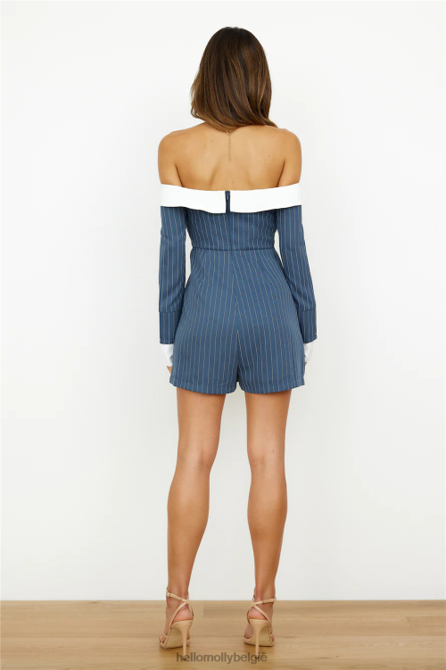 kleding Hello Molly chique business romper navy XR2L7937