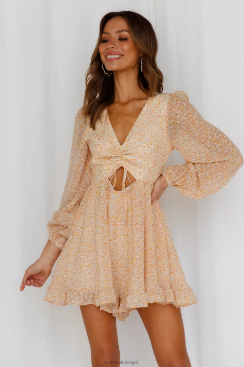 kleding Hello Molly hallo rompertje oranje XR2L7931