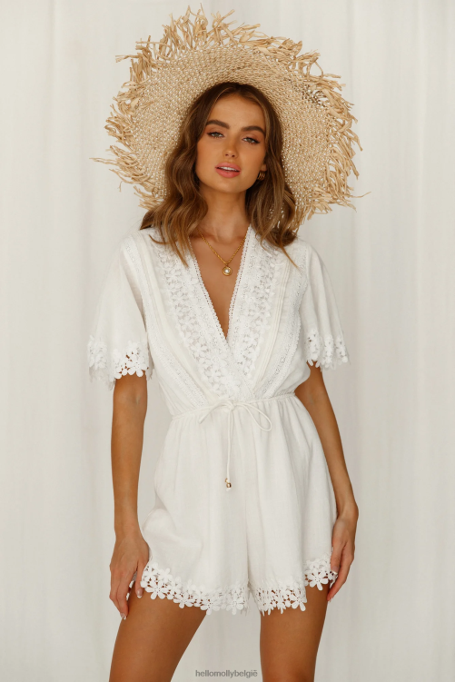 kleding Hello Molly leger van twee romper wit XR2L7929