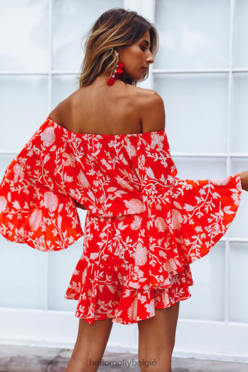 kleding Hello Molly made in the aftermath romper rood XR2L7903