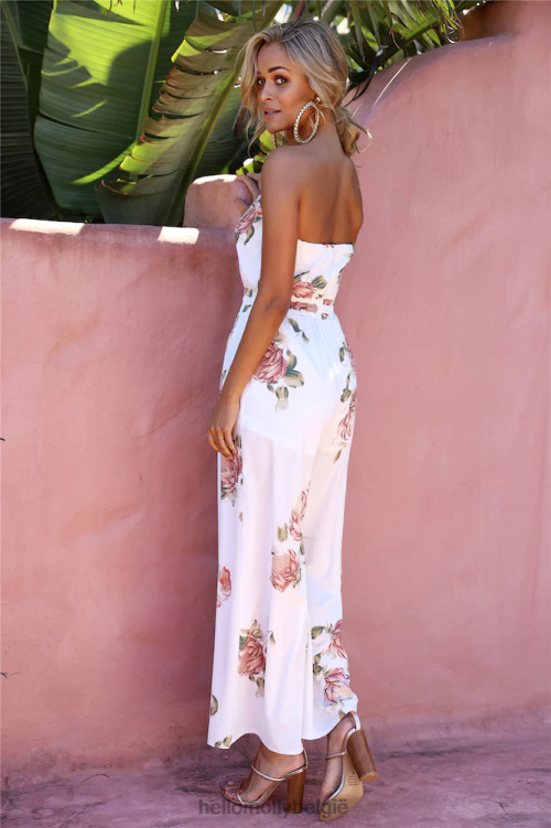 kleding Hello Molly midden van de heuvel jumpsuit wit XR2L7774