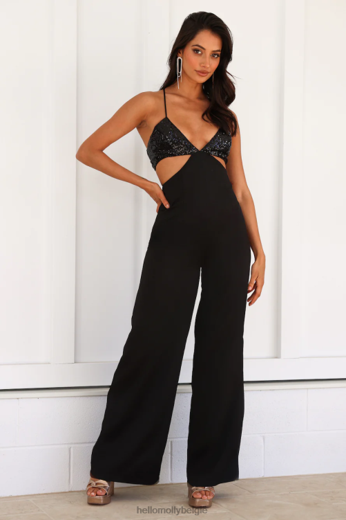 kleding Hello Molly moment to party jumpsuit zwart XR2L7761