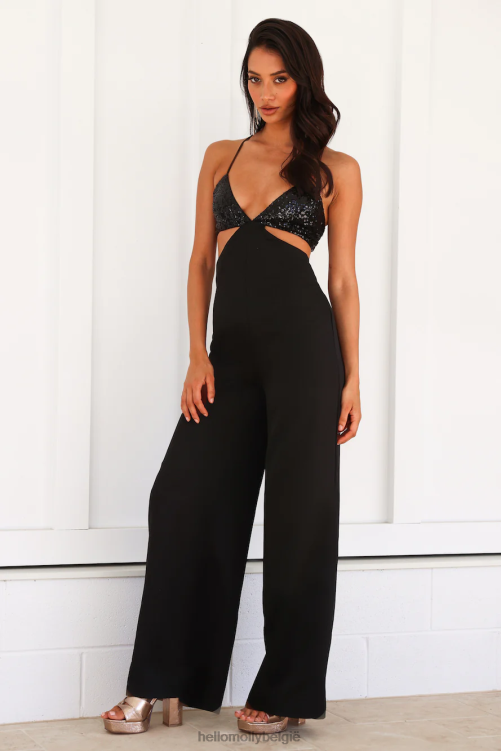 kleding Hello Molly moment to party jumpsuit zwart XR2L7761