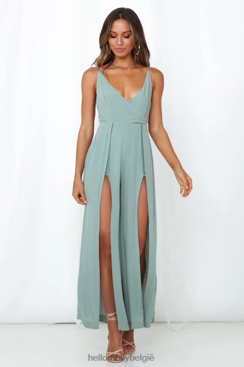 kleding Hello Molly mooie ding jumpsuit groen XR2L7817
