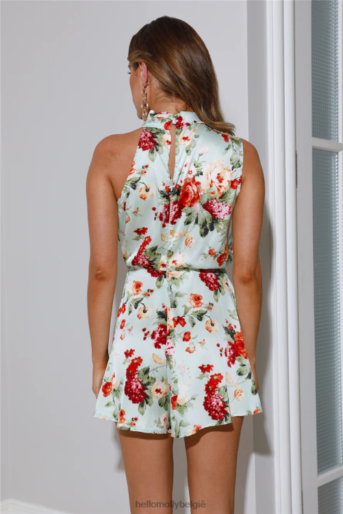 kleding Hello Molly op film satijnen romper salie XR2L7803