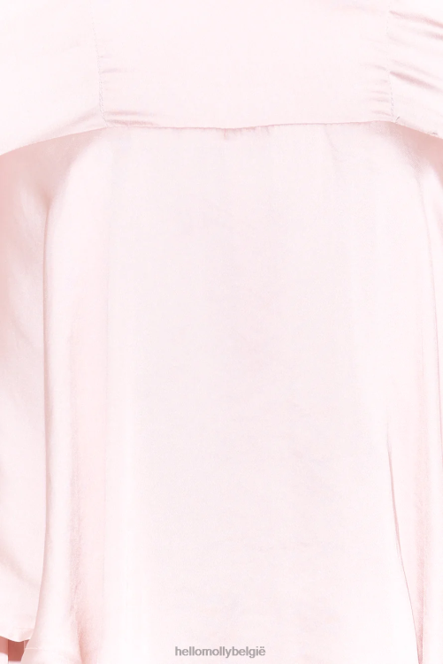 kleding Hello Molly party satijnen romper roze XR2L7800