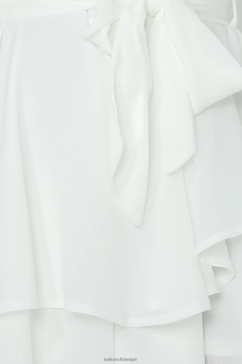 kleding Hello Molly rit op romper wit XR2L7890