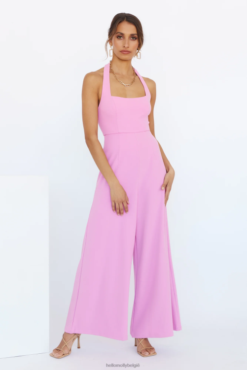 kleding Hello Molly sweet home jumpsuit roze XR2L7869