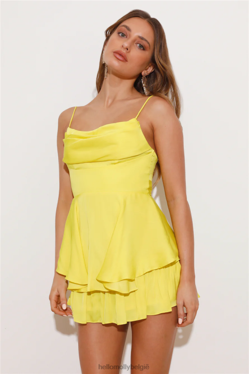 kleding Hello Molly tempobeat romper geel XR2L7802