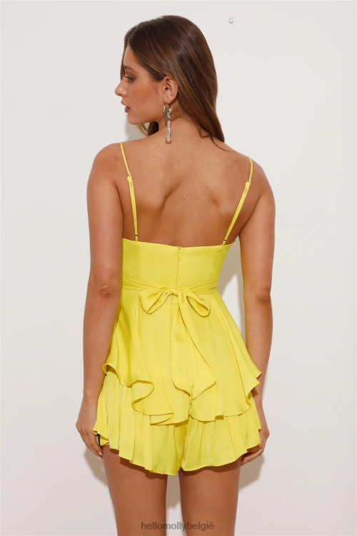 kleding Hello Molly tempobeat romper geel XR2L7802