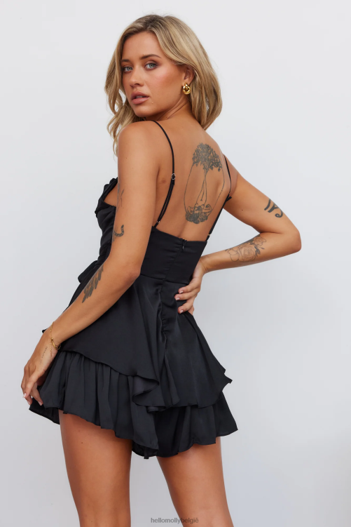 kleding Hello Molly tropisch lucht rompertje zwart XR2L7734