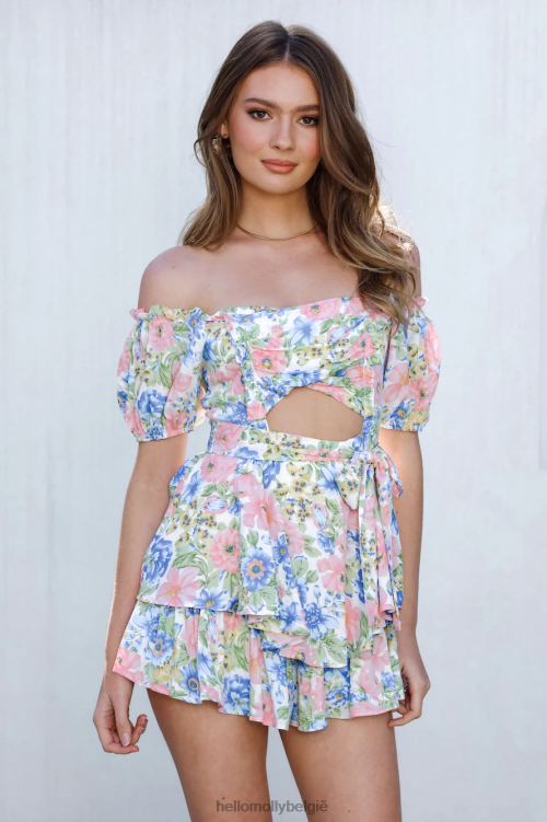 kleding Hello Molly verse pluk romper bloemen XR2L7862