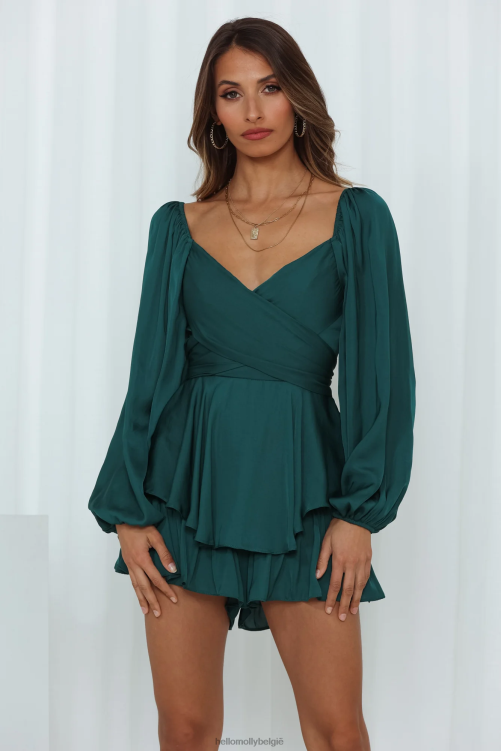 kleding Hello Molly zonsopgang herinneringen romper bosgroen XR2L7794