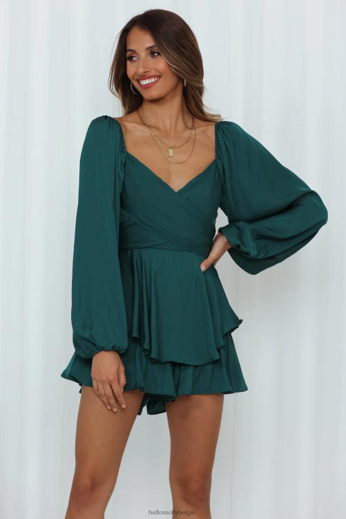 kleding Hello Molly zonsopgang herinneringen romper bosgroen XR2L7794