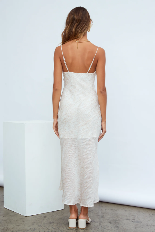 kleding Hello Molly Brooke midi-jurk beige XR2L7579